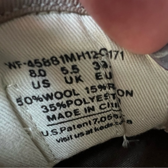 Keds Women’s Tan Wool Blend Fair Isle Cushioned Slip On Laceless Sneakers, Sz 8 - Picture 9 of 9